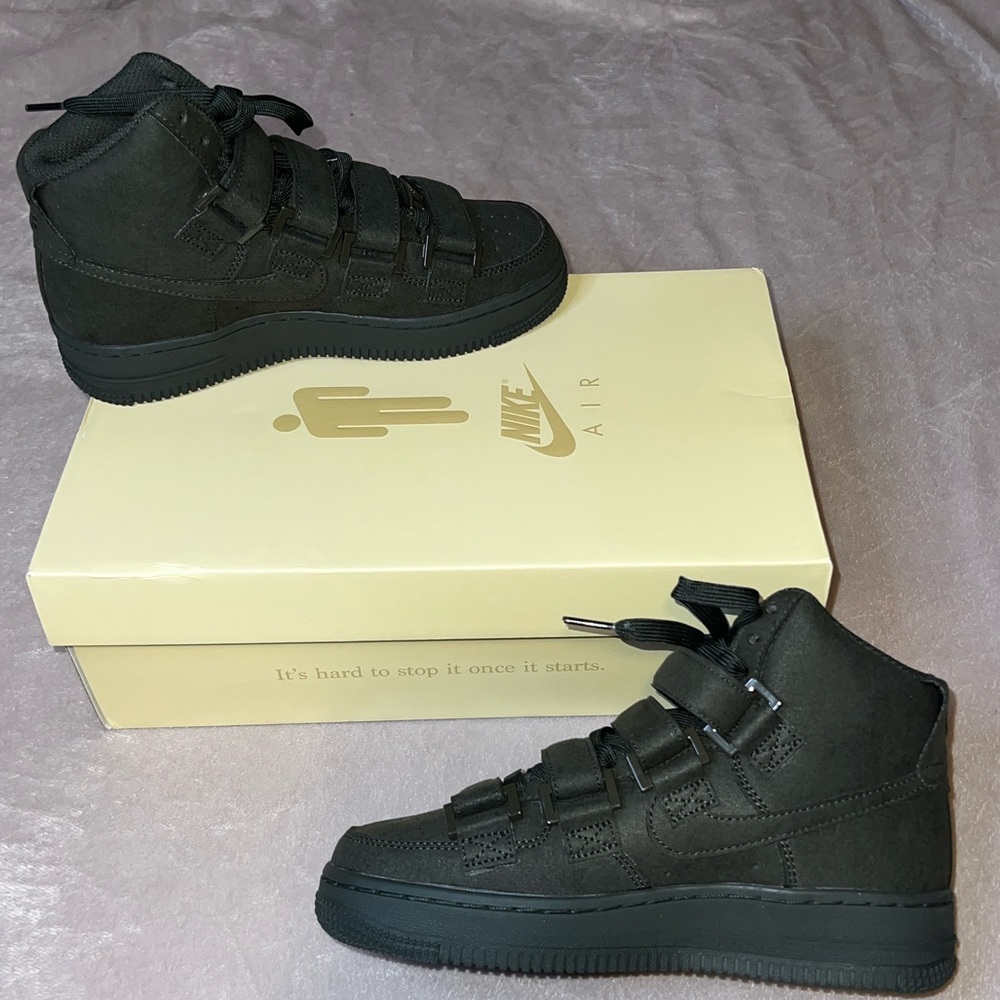 Nike Air Force 1 x Billie Eilish Dark Green & Black Hi-Top Wmns Size 5.5 New